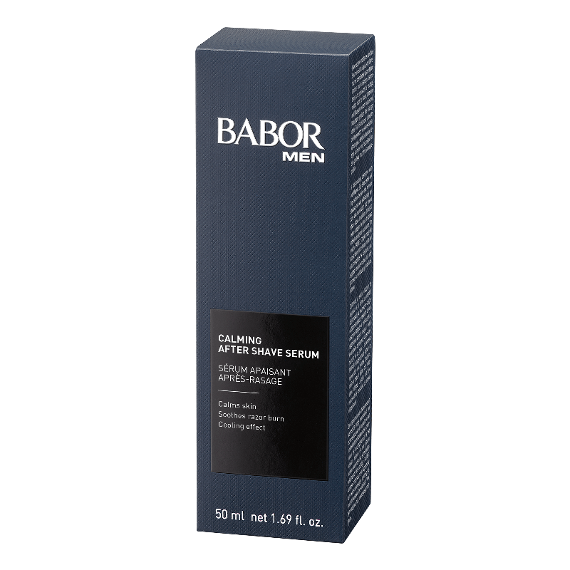 BABOR Men Raminantis veido serumas po skutimosi Calming After Shave Serum pakuote