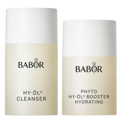 BABOR_HY-ÖL & Phyto Booster Hydrating rinkinys sausai odai, 50 ml ir 30 ml_veido valymo rinkinys_kelioninis kosmetikos rinkinys